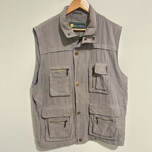 Vintage Gray Men's Utility/FishingVest Siz Large